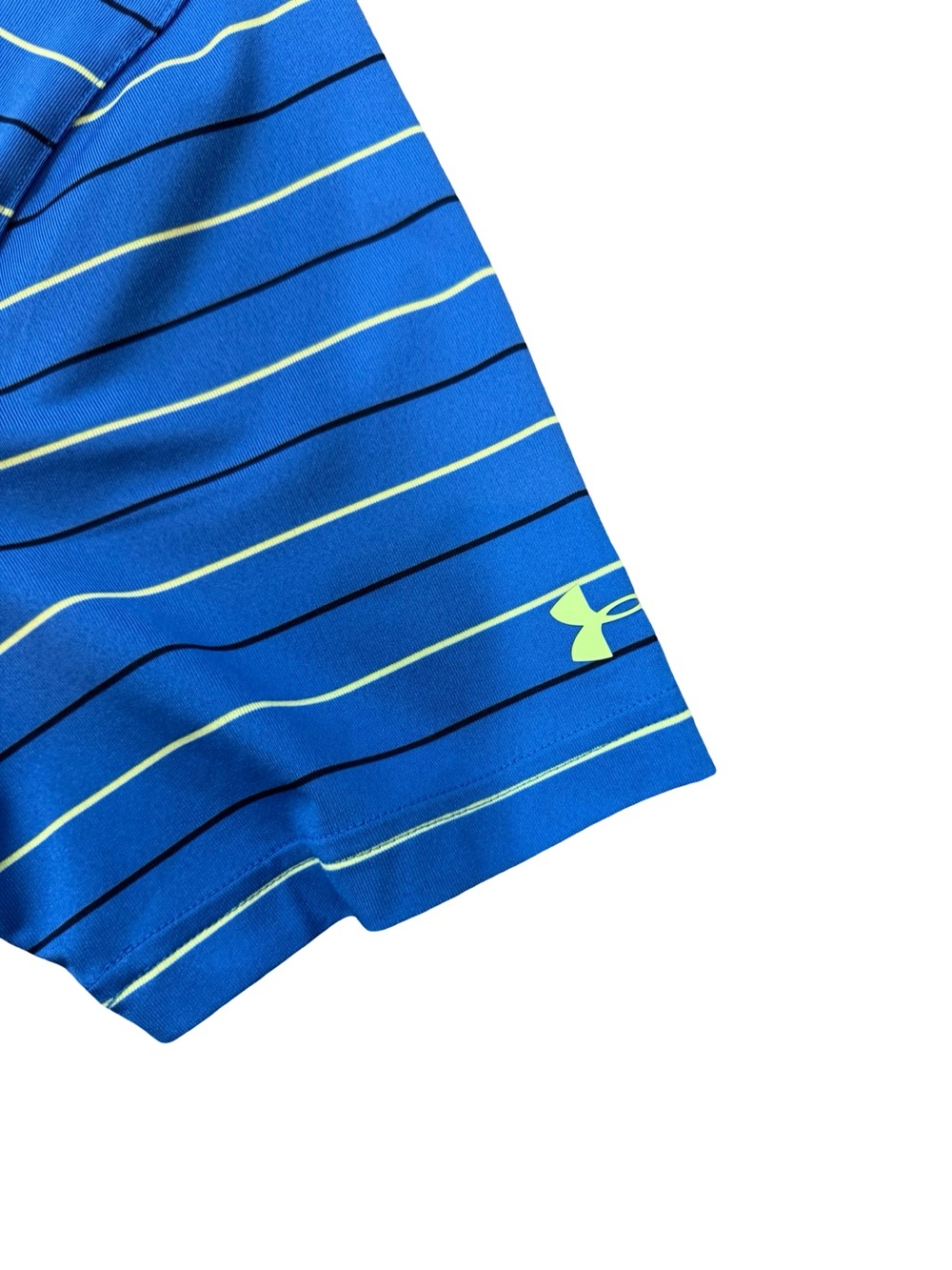 Under Armour Blue Striped Performance Polo SZ M - Picture 12 of 15